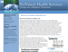 Tablet Screenshot of nuvationhealthservices.com